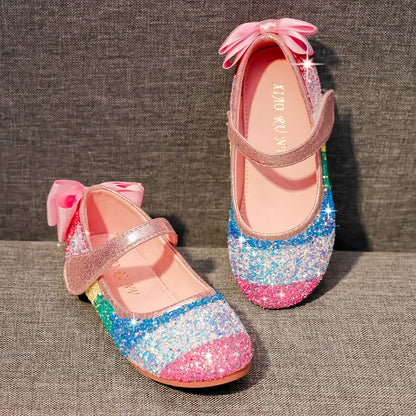 Rainbow Sparkle Girls’ GlitterFlats