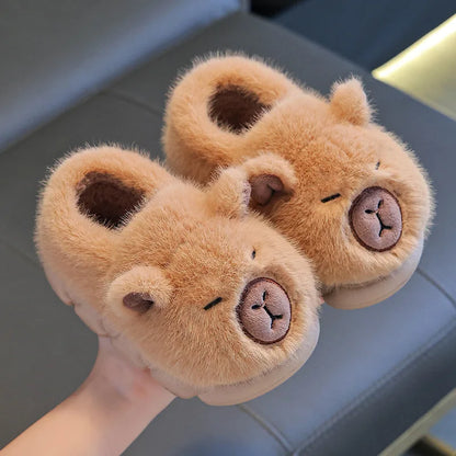 Fluffy Capybara Slippers