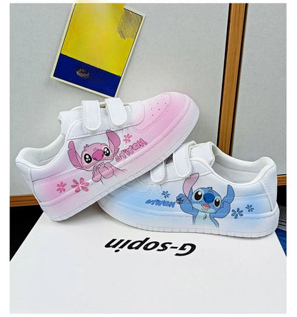 Kids Cartoon Sneakers – Blue & Pink