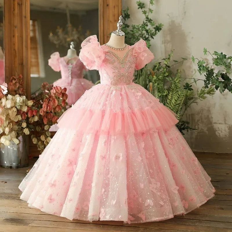 Blush Butterfly Ball Gown