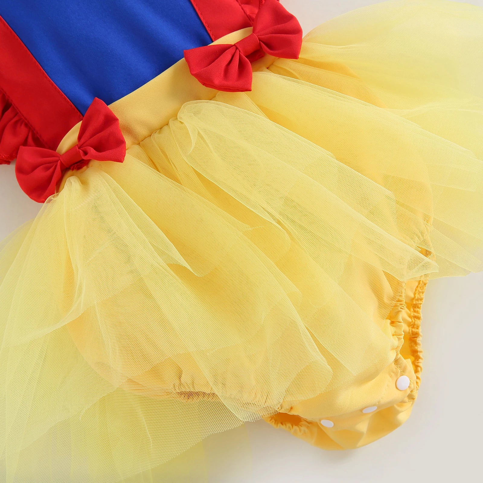 Royal Baby Tutu Romper – Yellow & Red Magic Edition
