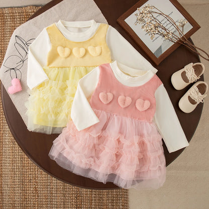 Baby Girl Heart Tulle Dress