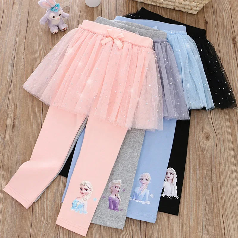 Ice Princess Sparkle Tulle Leggings