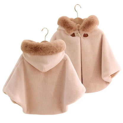 Winter Princess Faux Fur Cape
