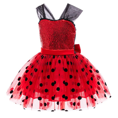 Red Polka Dot Hero Costume Complete Set with Accessories