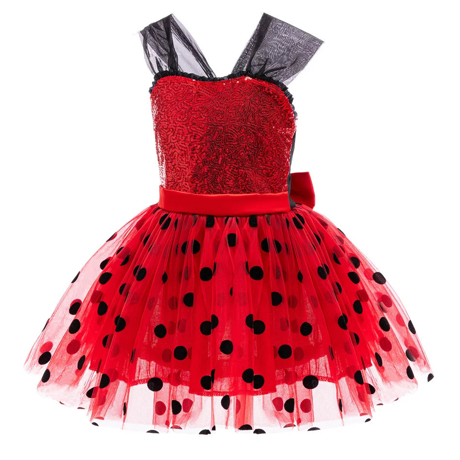 Red Polka Dot Hero Costume Complete Set with Accessories