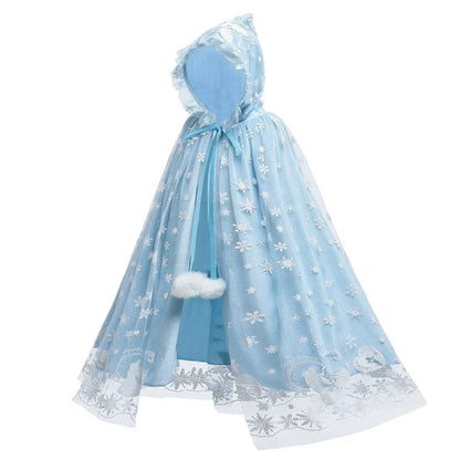 Snow Queen Winter Cape for Girls