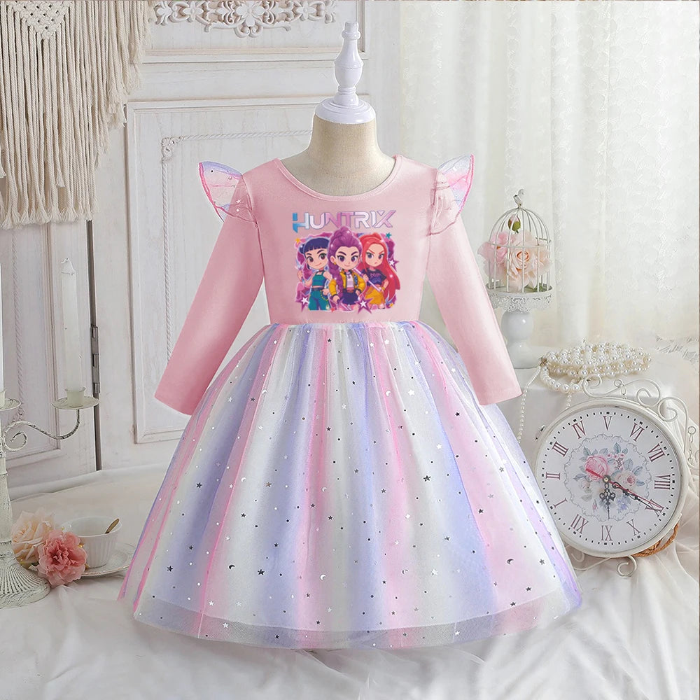 Rainbow Star Stage Dress — Pop Star Warriors