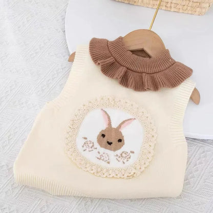 Bunny Bloom Wool Vest