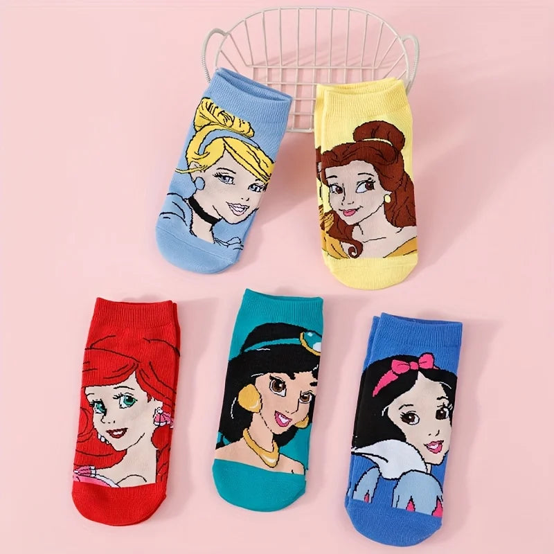 Fairytale Ankle Socks Set – 5 Enchanted Pairs for Magical Days