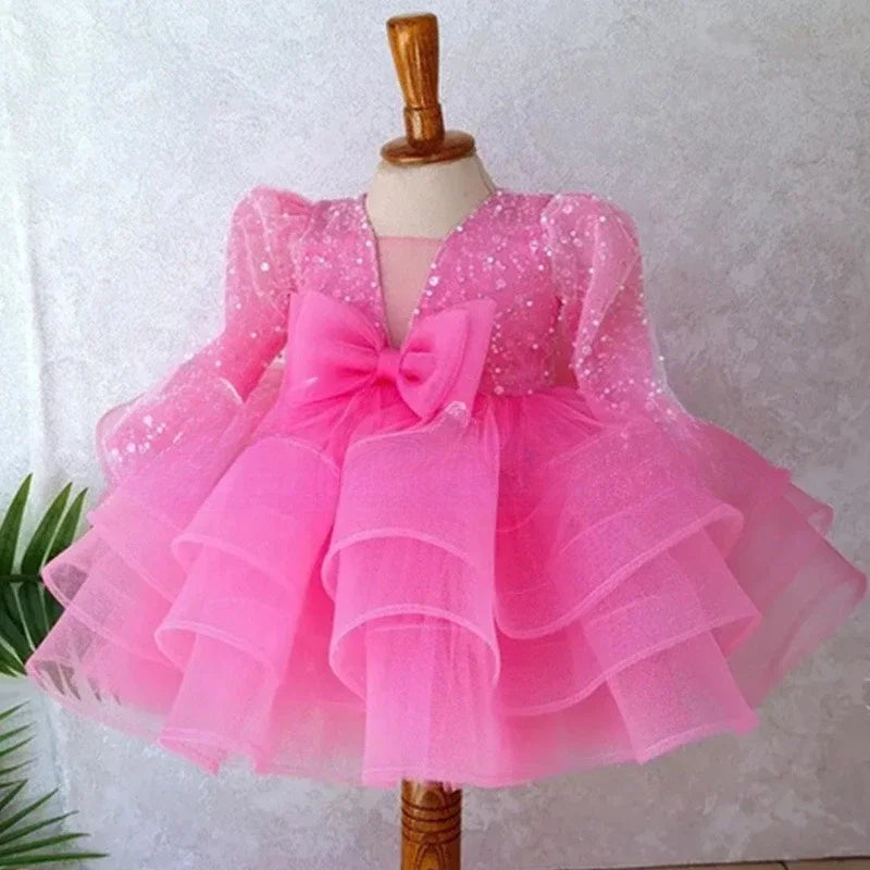 Pink Glam Tulle Party Dress