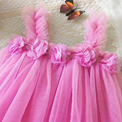Luisa Tulle Flowers Kids' Dress – Fairy Collection
