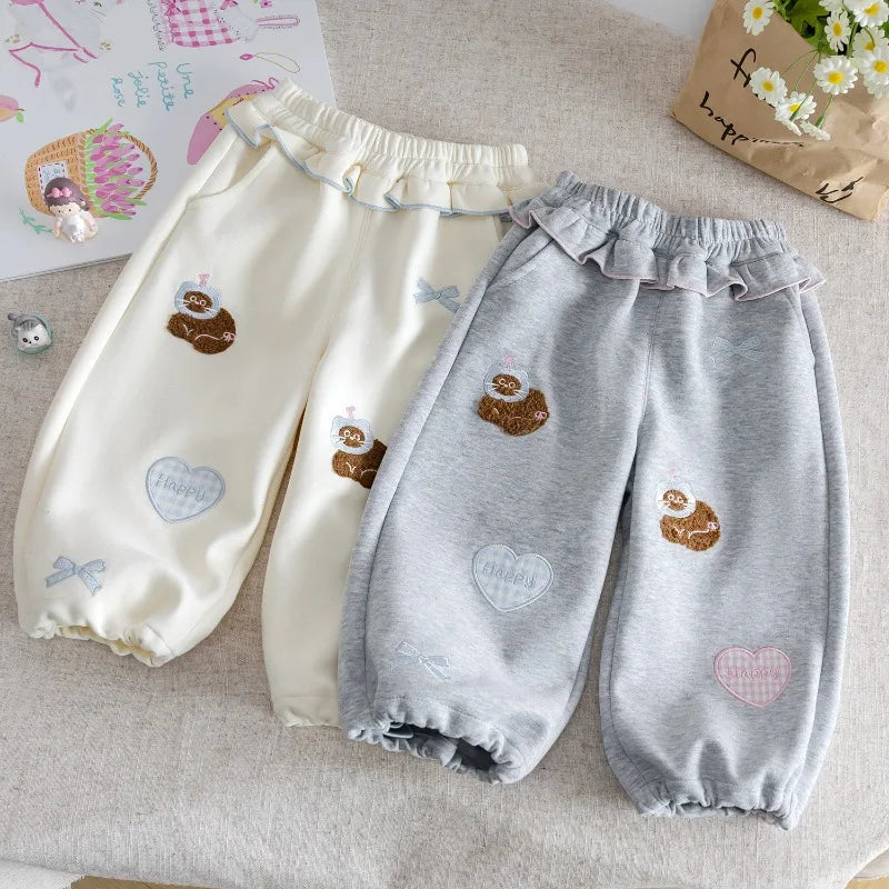 Happy Kitty Ruffle Pants
