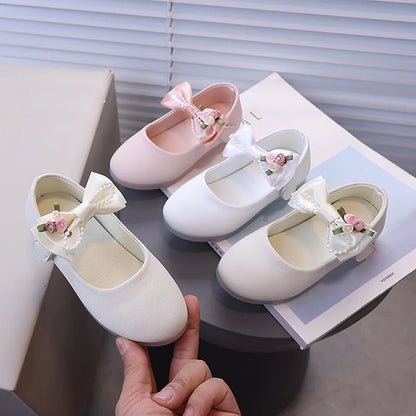 Sapatilha Infantil Elegance com Laço Floral