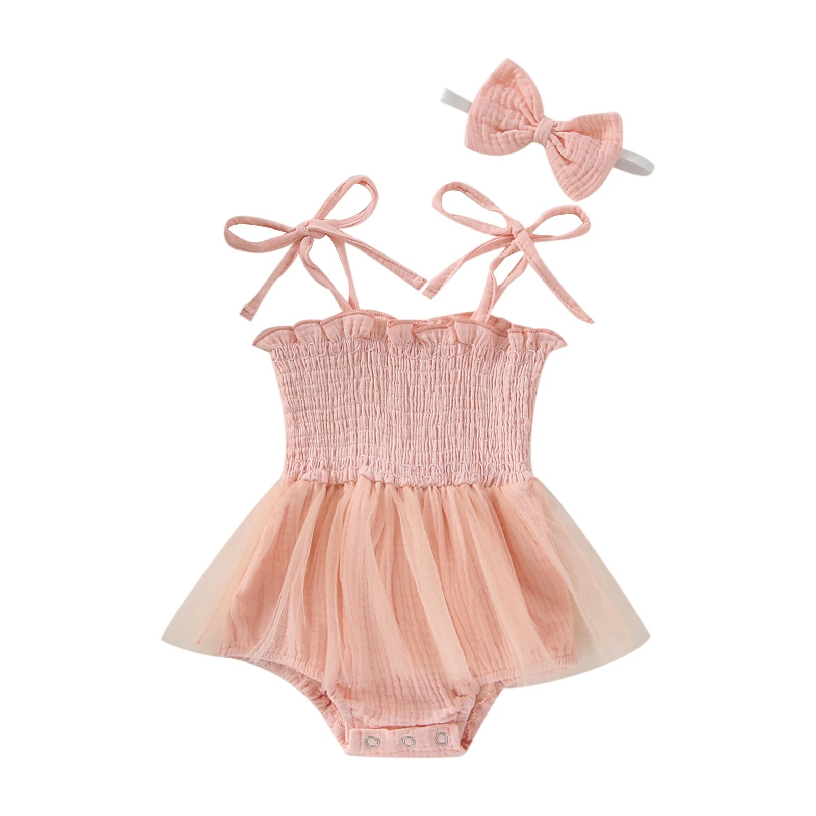 Princess Tulle Baby Romper Set