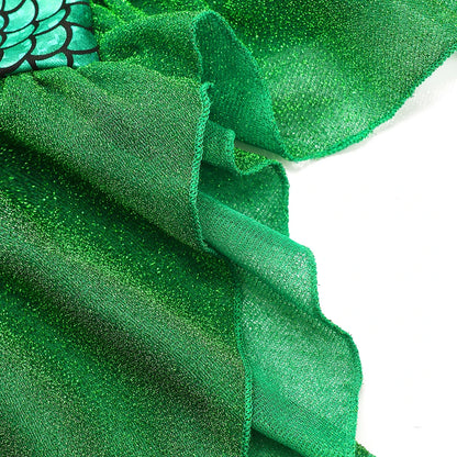 Long Sleeve Mermaid Princess Costume with Wig