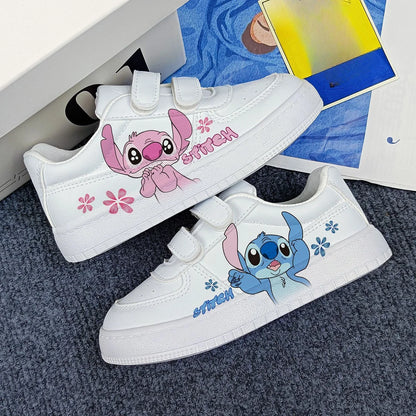 Kids Cartoon Sneakers – Blue & Pink