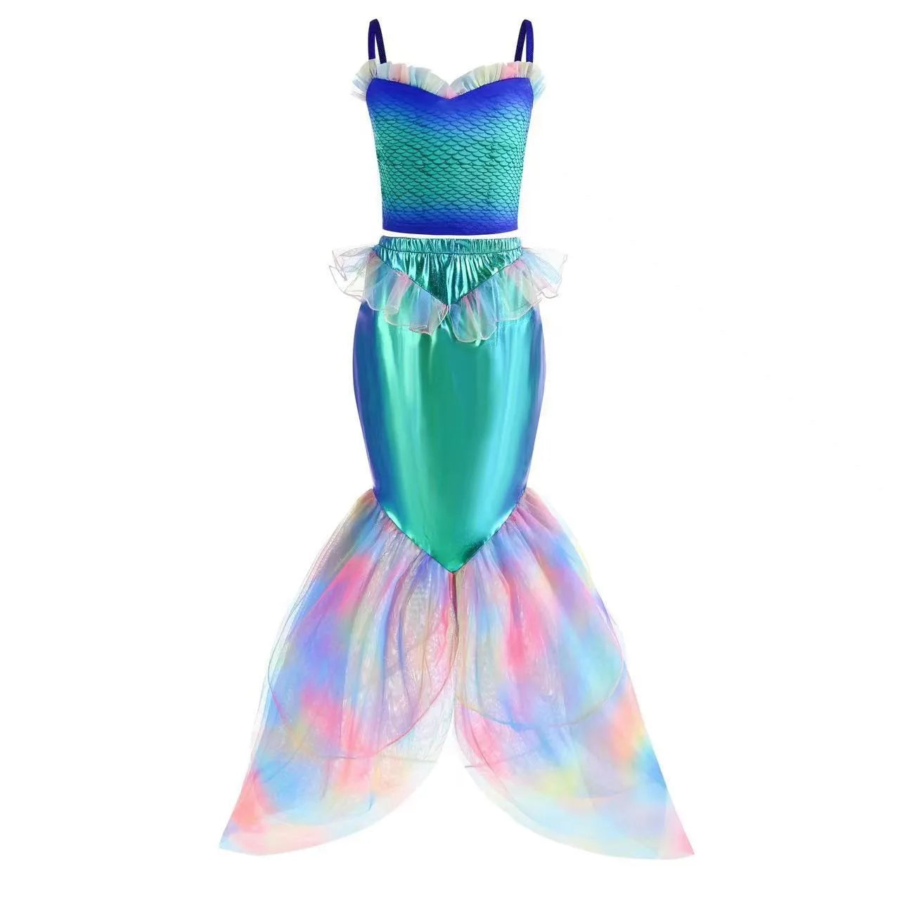 Enchanted Rainbow Mermaid Costume for Girls