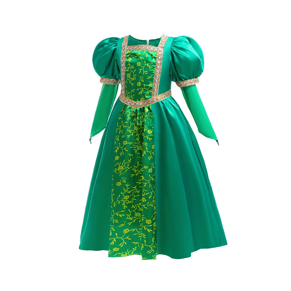 Green Forest Princess Costume with Accessories