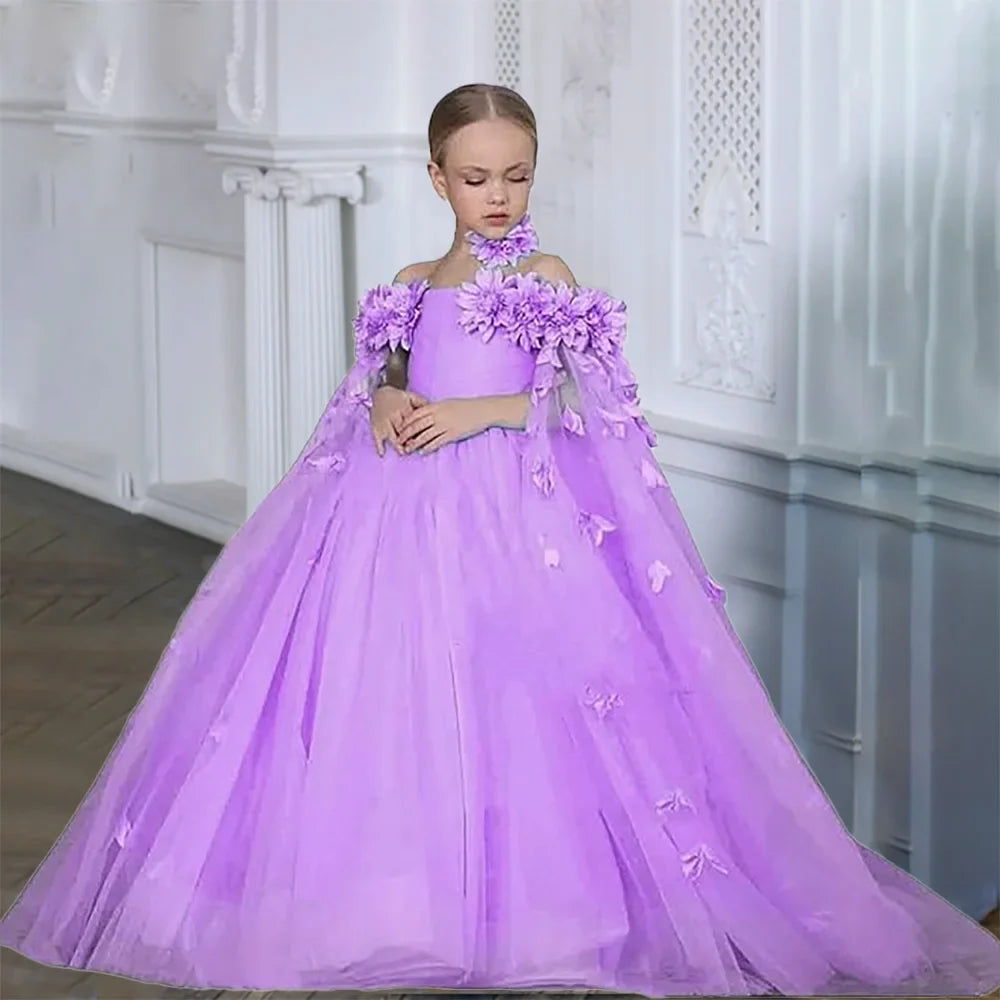 Floral Royalty Kids' Party Dress