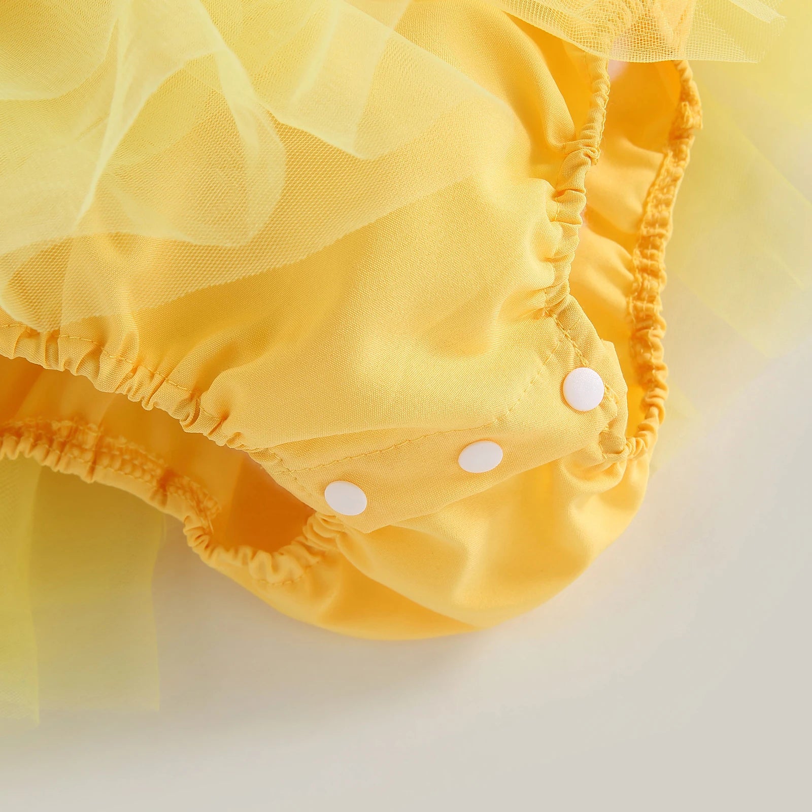 Royal Baby Tutu Romper – Yellow & Red Magic Edition
