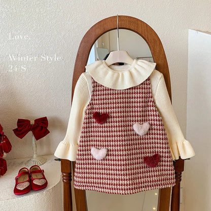 Sweetheart Cozy Dress – 2 Pieces