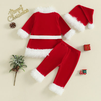 Cozy Claus 3-Piece Holiday Outfit