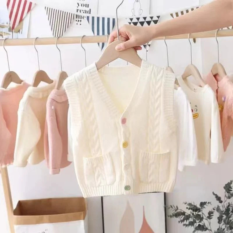 Classic Button Knit Vest