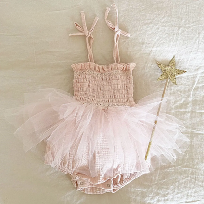 Princess Tulle Baby Romper Set