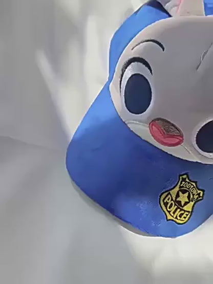 Bunny Police Plush Kids Cap