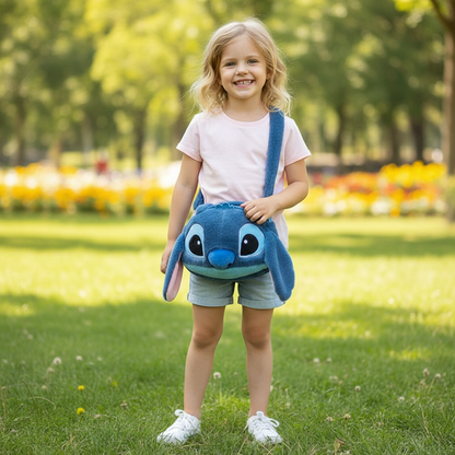 Plush Blue Character Bag